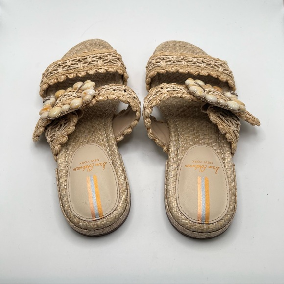 NWOB Sam Edelman Women's Elisa Slide Sandal size 5.5 woven straw vacation - Picture 4 of 9